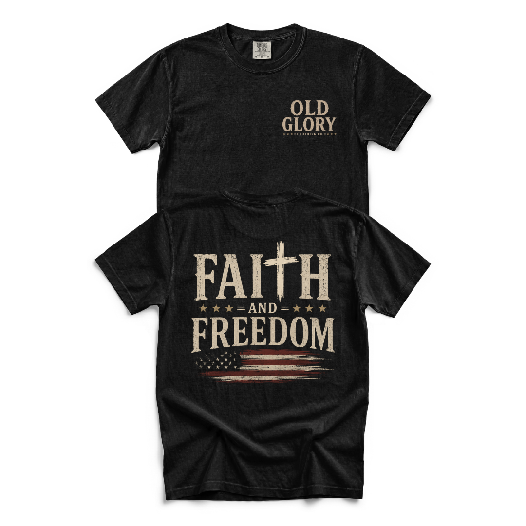 FAITH & FREEDOM CROSS TEE